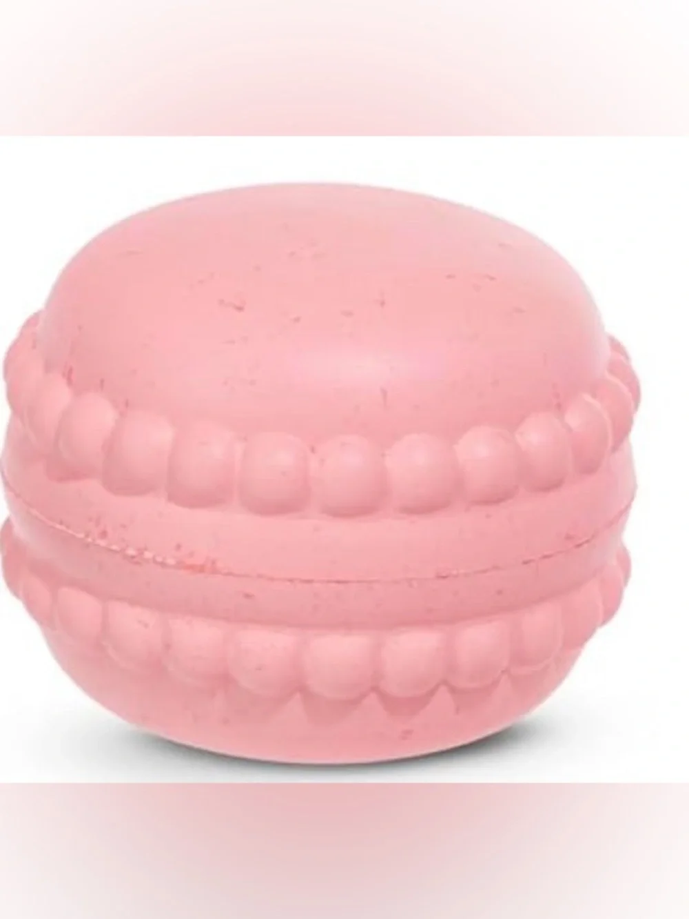 Bark Box Superchewer M- L macaroon cookie dog toy NEW wacky bounce solid rubber